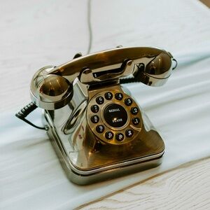 AUDIO GUESTBOOK - Bronze Vintage Rotary Style Phone